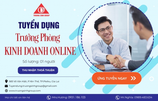 TRƯỞNG PHÒNG KINH DOANH ONLINE